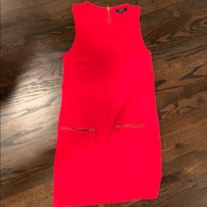 Madewell red shift dress